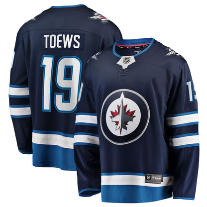 Men's Winnipeg Jets Jonathan Toews Fanatics Navy Home Breakaway Jersey