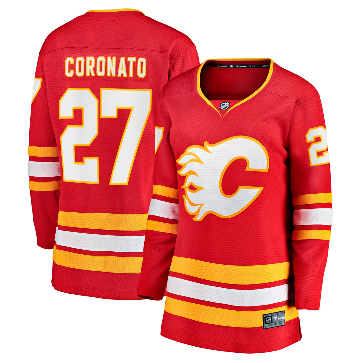 Women's Calgary Flames Matt Coronato Fanatics Red Home Breakaway Jersey