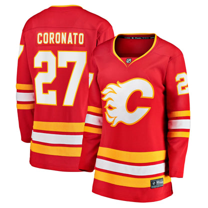 Women's Calgary Flames Matt Coronato Fanatics Red Home Breakaway Jersey