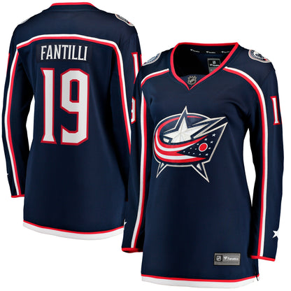 Women's Columbus Blue Jackets Adam Fantilli Fanatics Navy Home Premier Breakaway Player Jersey Breakaway Jersey