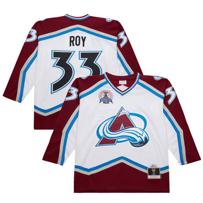 Men's Colorado Avalanche Patrick Roy White 2000-01 Power Play Jersey