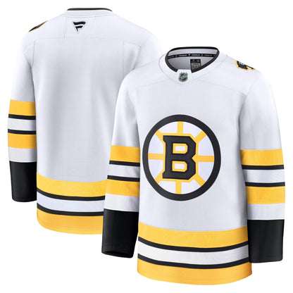 Men's Boston Bruins Fanatics White Away Premium Jersey