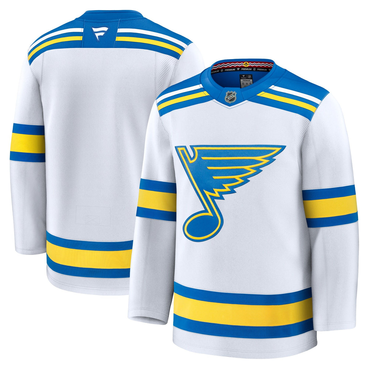 Men's St. Louis Blues Fanatics White Away Premium Jersey