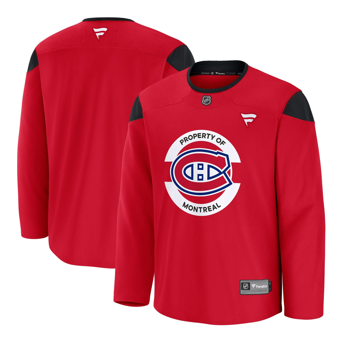 Men's Montreal Canadiens Fanatics Red Practice Jersey