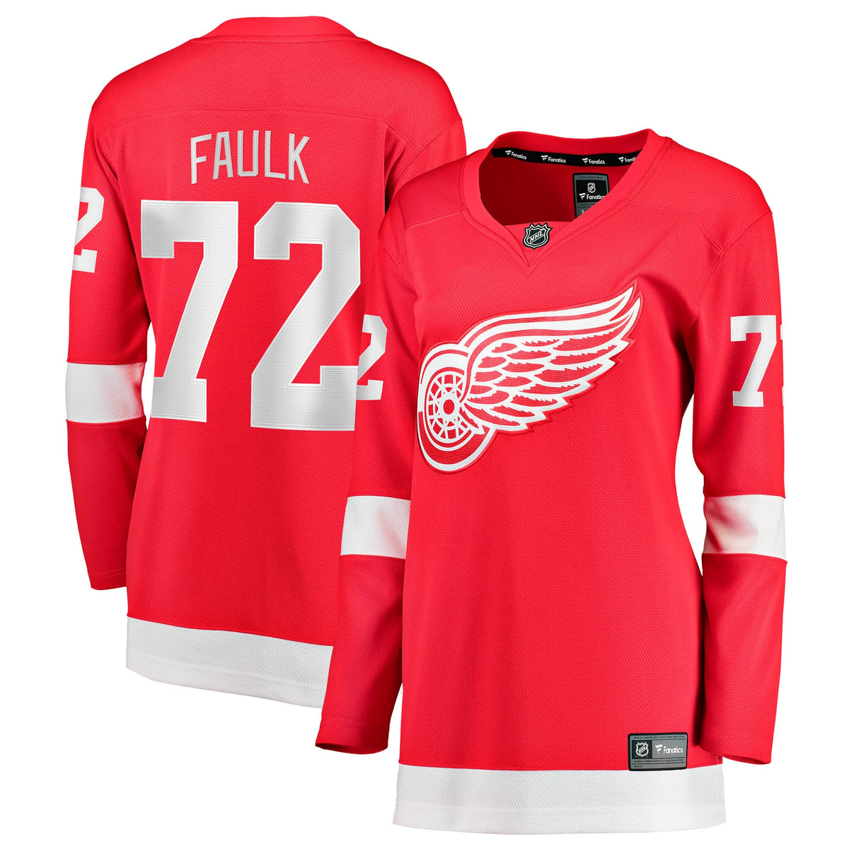 Women's Detroit Red Wings Justin Faulk Fanatics Red Home Breakaway Jersey