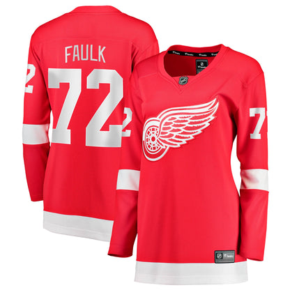 Women's Detroit Red Wings Justin Faulk Fanatics Red Home Breakaway Jersey