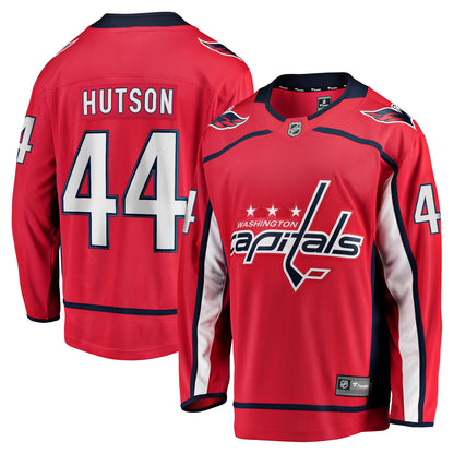 Men's Washington Capitals Cole Hutson Fanatics Red Home Breakaway Jersey