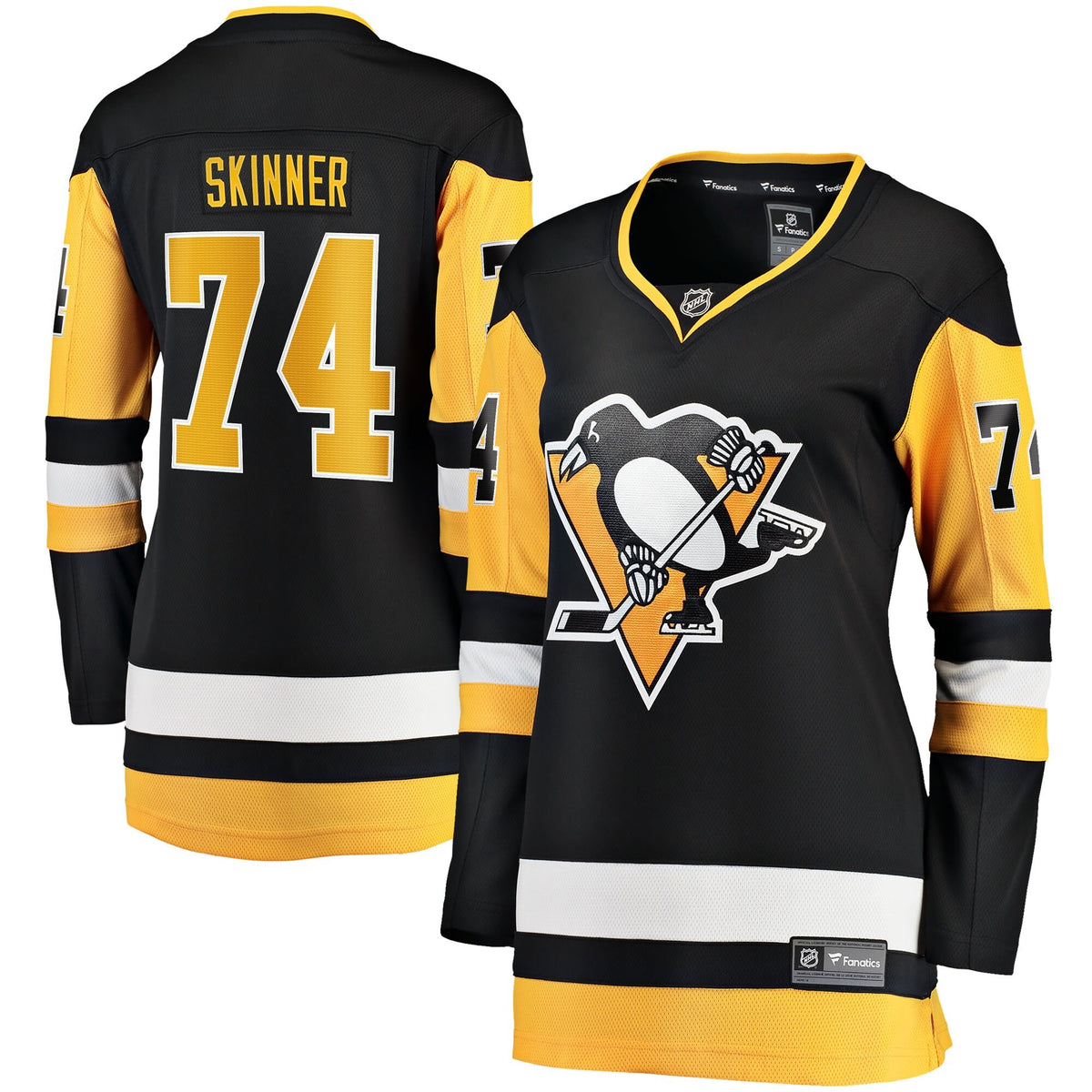 Women's Pittsburgh Penguins Stuart Skinner Indiana Black Home Breakaway Jersey