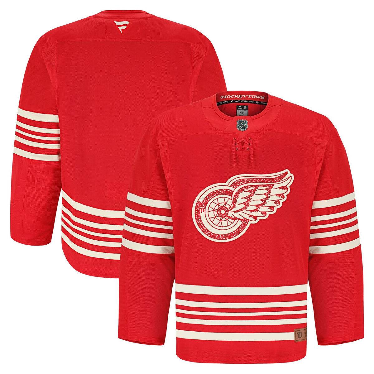 Men's Detroit Red Wings Fanatics Red Centennial Authentic Pro Jersey