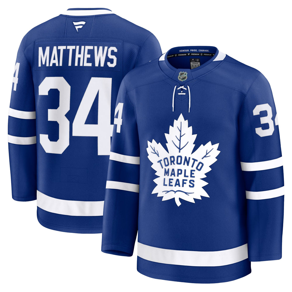 Men's Toronto Maple Leafs Auston Matthews Fanatics Blue Home Premium Jersey