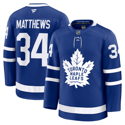 Men's Toronto Maple Leafs Auston Matthews Fanatics Blue Home Premium Jersey