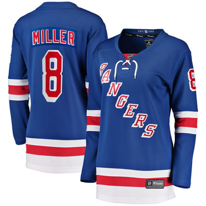 Women's New York Rangers J.T. Miller Fanatics Blue Home Breakaway Player Jersey