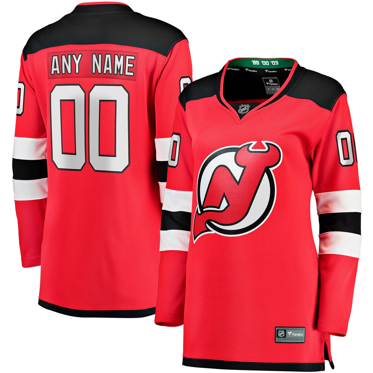 Women's New Jersey Devils Fanatics Red Home Breakaway Custom Jersey
