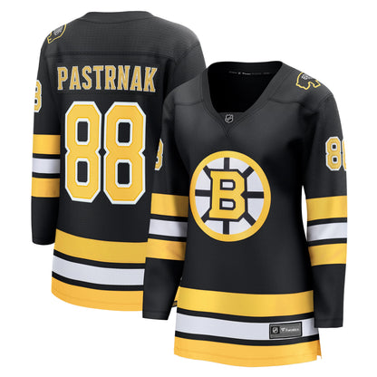 Women's Boston Bruins David Pastrnak Fanatics Black Home Breakaway Jersey