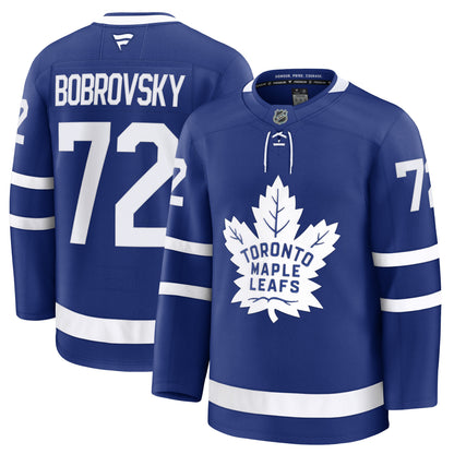 Men's Toronto Maple Leafs Sergei Bobrovsky Fanatics Blue Home Premium Jersey
