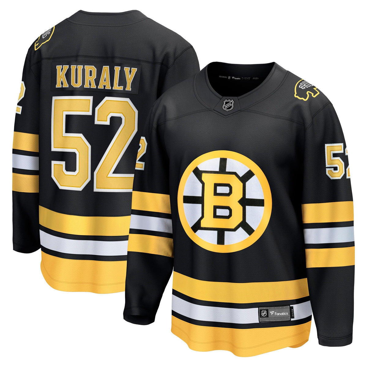 Men's Boston Bruins Sean Kuraly Fanatics Black Home Breakaway Player Jersey