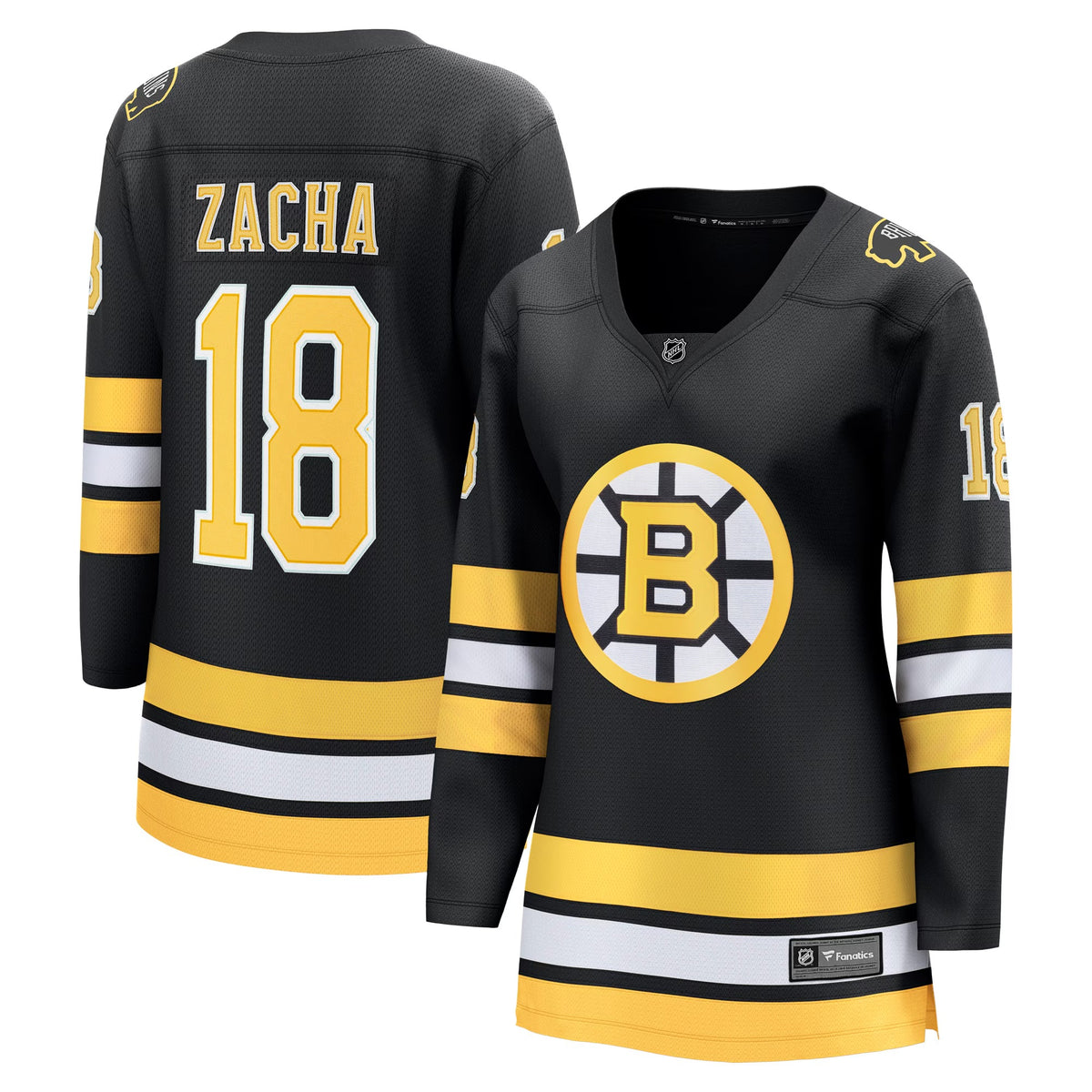 Women's Boston Bruins Pavel Zacha Fanatics Black Home Breakaway Player Jersey