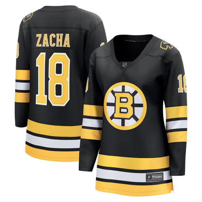 Women's Boston Bruins Pavel Zacha Fanatics Black Home Breakaway Player Jersey