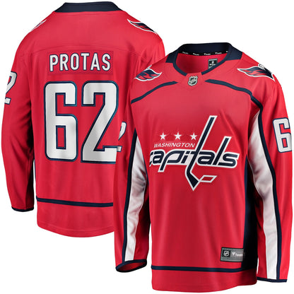 Men's Washington Capitals Ilya Protas Fanatics Red Home Breakaway Jersey