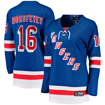Women's New York Rangers Pavel Dorofeyev Fanatics Blue Home Breakaway Jersey