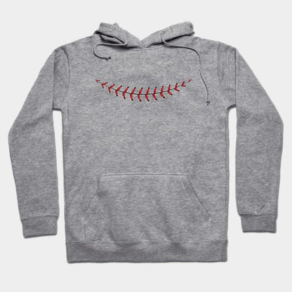 Baseball Lace Smile Hoodie