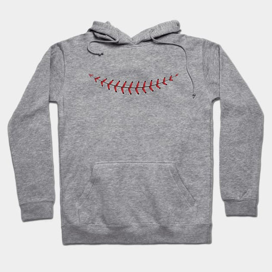 Baseball Lace Smile Hoodie