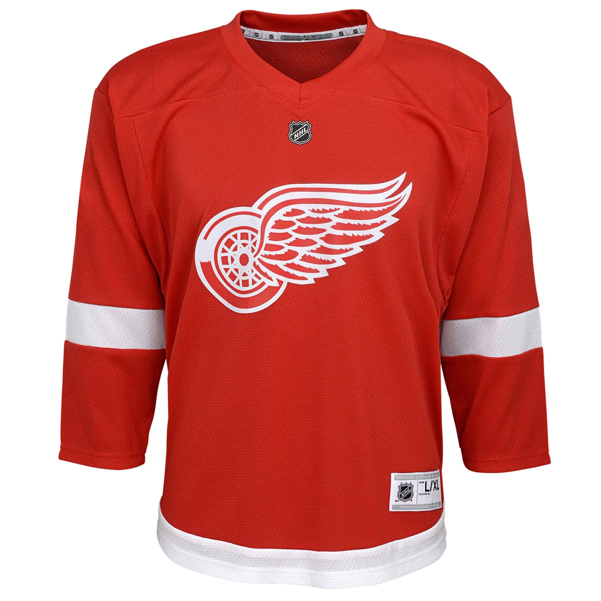 Youth Detroit Red Wings Red Home Replica Blank Jersey