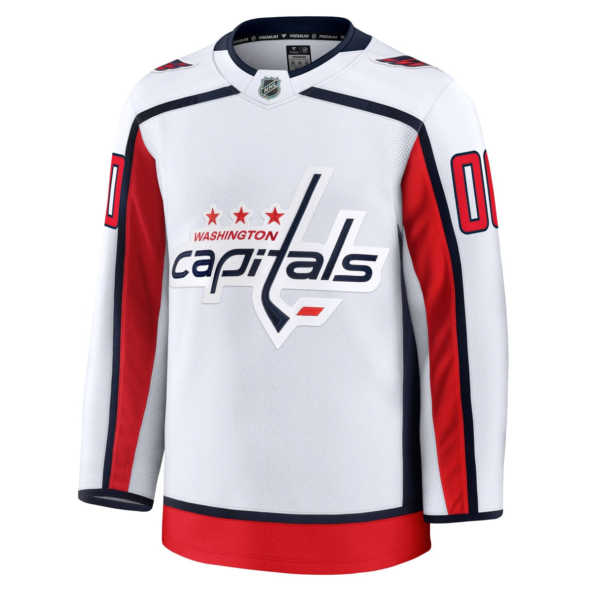 Men's Washington Capitals Fanatics White Away Premium Custom Jersey
