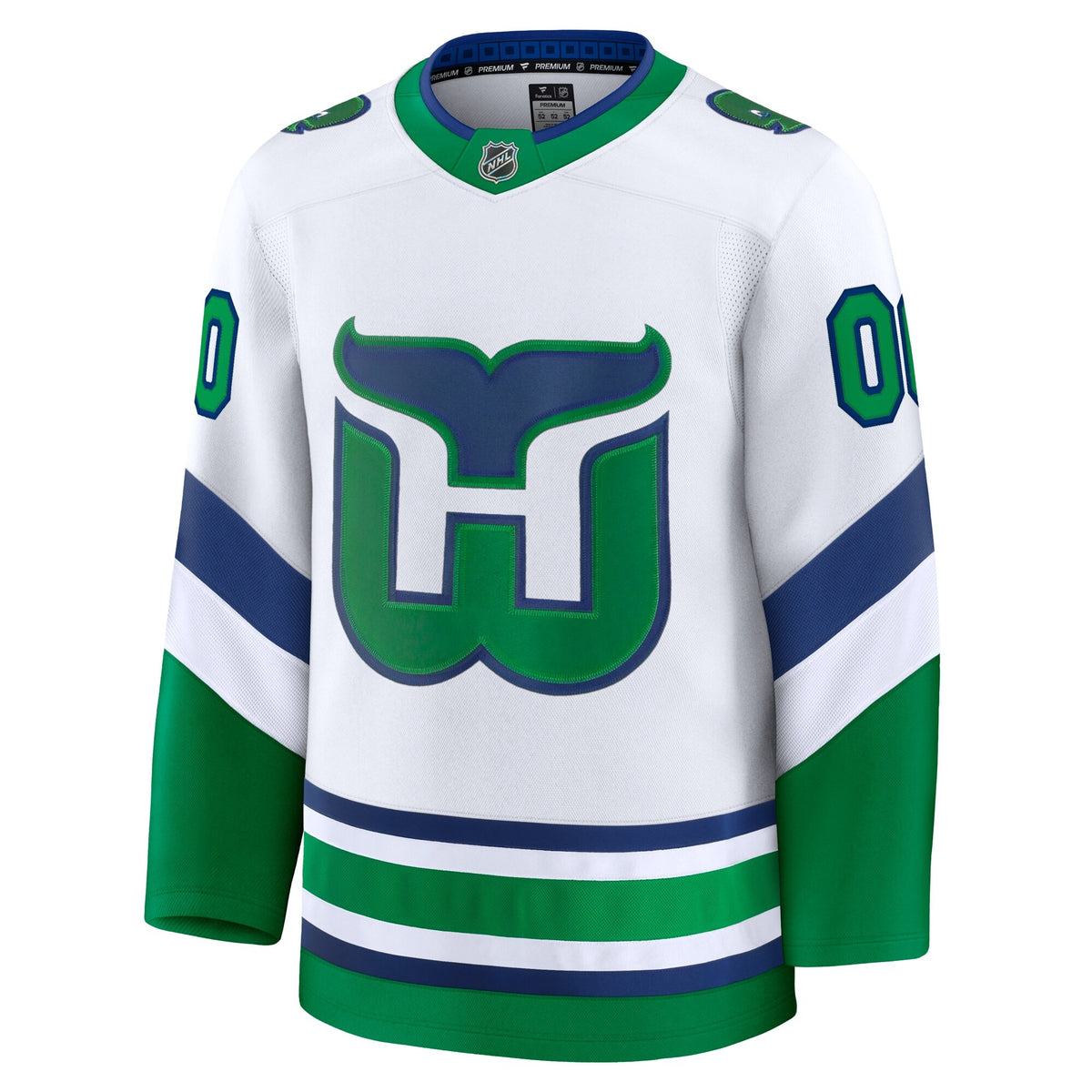 Men's Carolina Hurricanes Fanatics White Throwback Premium Custom Jersey