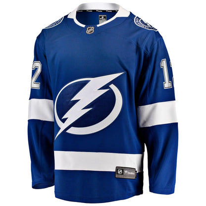 Men's Tampa Bay Lightning Jakob Pelletier Fanatics Blue Home Breakaway Jersey