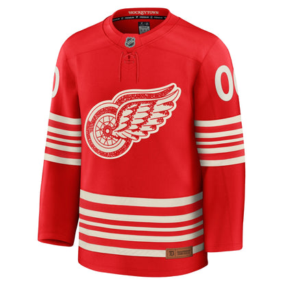 Men's Detroit Red Wings Fanatics Red Centennial Premium Custom Jersey