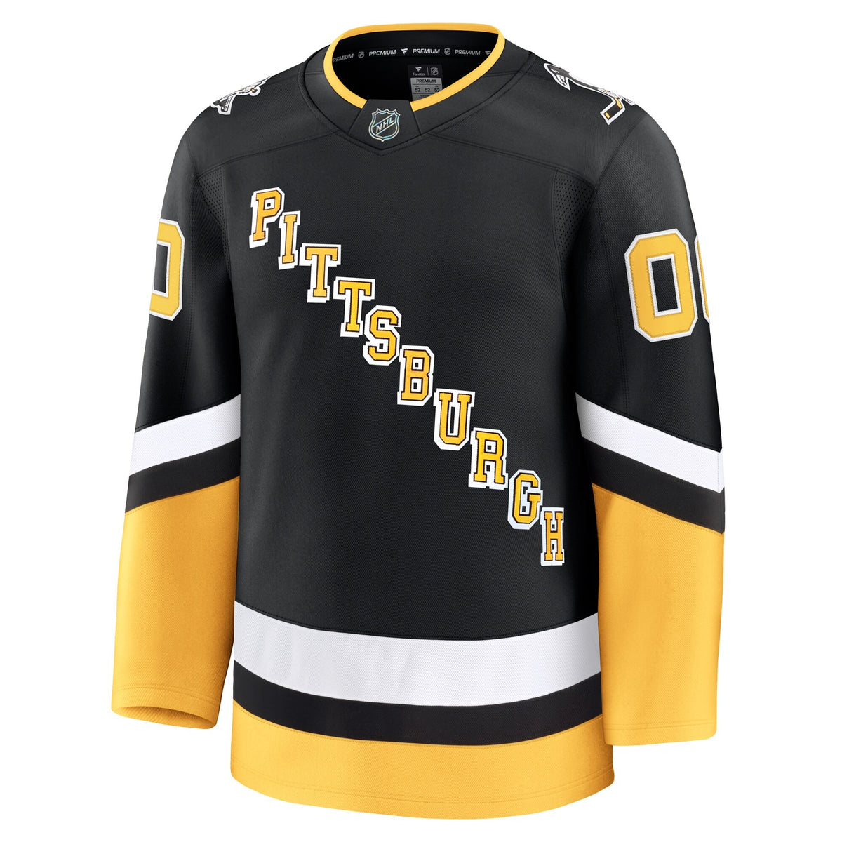 Men's Pittsburgh Penguins Fanatics Black Alternate Premium Custom Jersey