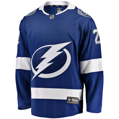 Men's Tampa Bay Lightning Brayden Point Fanatics Blue Breakaway Jersey