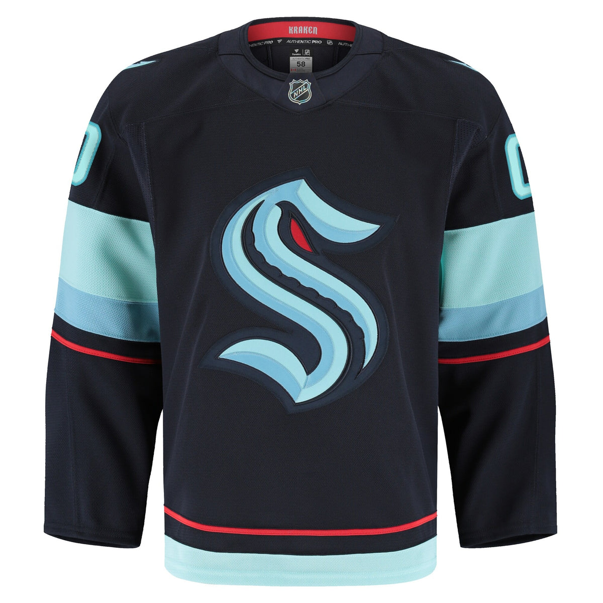 Men's Seattle Kraken Fanatics Navy Home Authentic Pro Custom Jersey