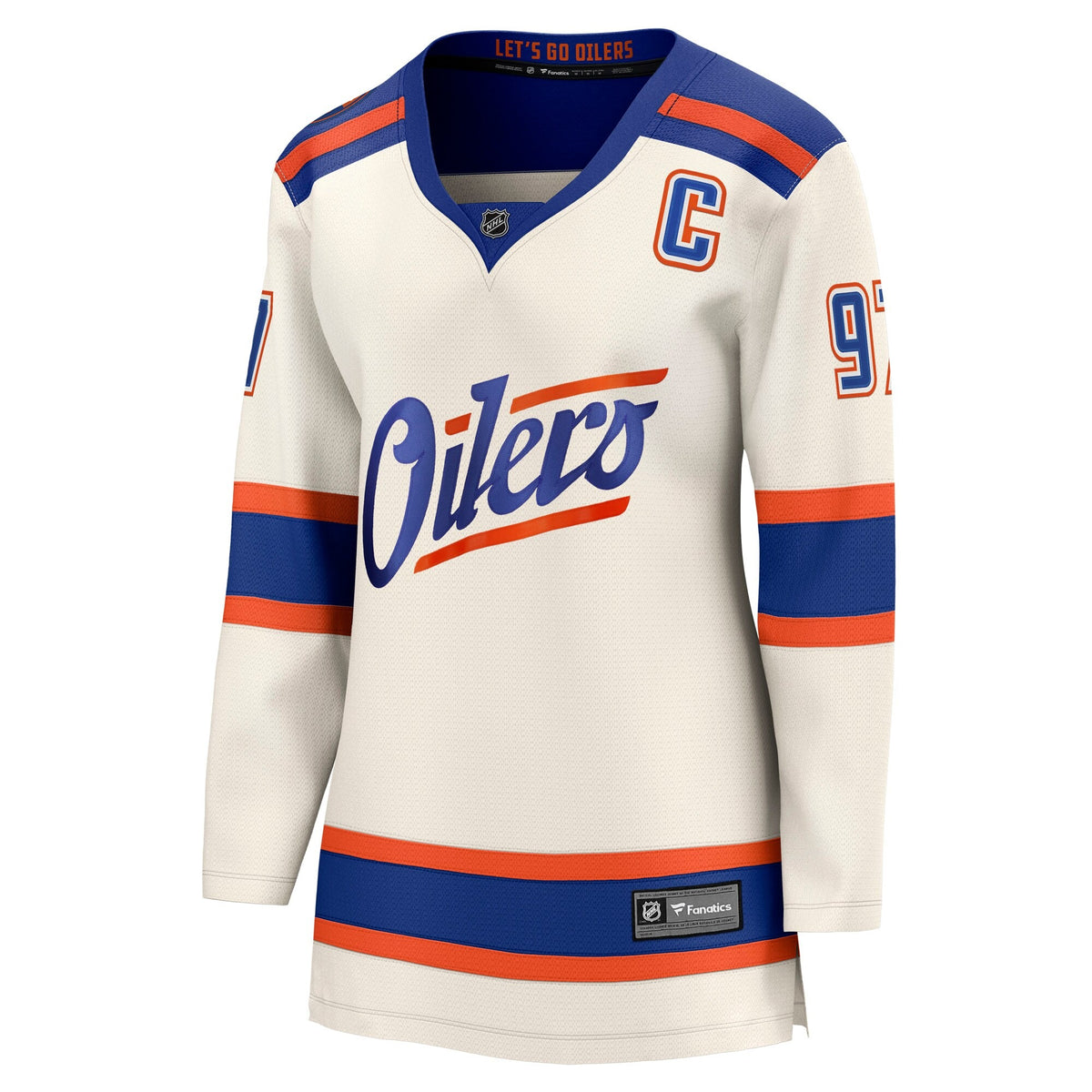 Women's Edmonton Oilers Connor McDavid Fanatics Light Beige Alternate Breakaway Jersey