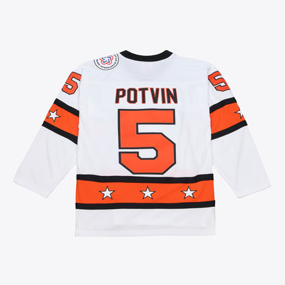 Men's Denis Potvin Mitchell & Ness White 1976 NHL All-Star Game Power Play Jersey