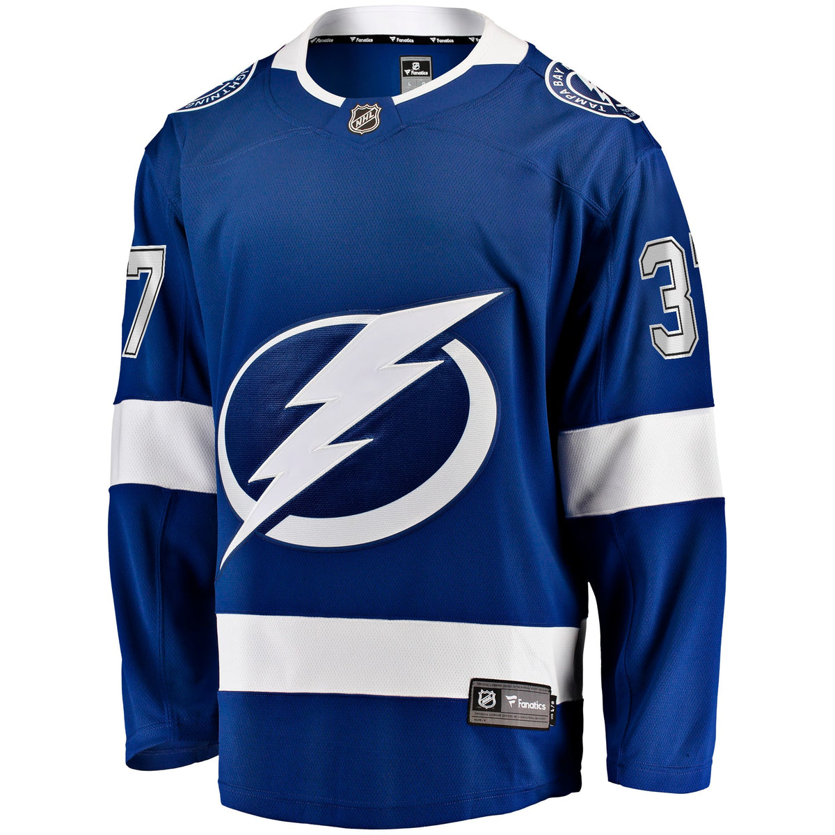 Men's Tampa Bay Lightning Yanni Gourde Fanatics Blue Home Breakaway Jersey