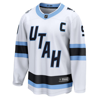 Men's Utah Mammoth Clayton Keller Fanatics White Away Breakaway Player Jersey