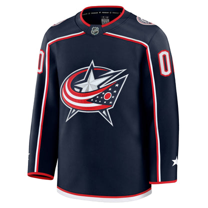 Men's Columbus Blue Jackets Fanatics Navy Home Premium Custom Jersey