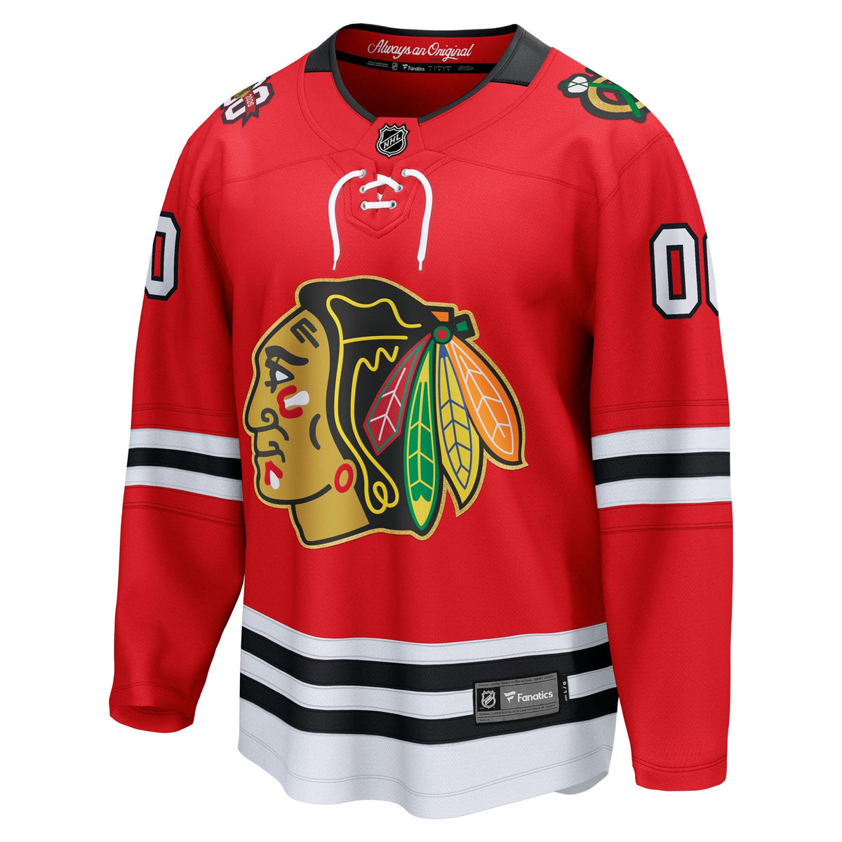 Men's Chicago Blackhawks Fanatics Red Centennial Breakaway Custom Jersey
