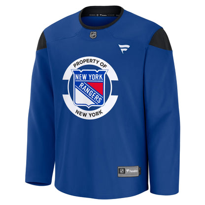 Men's New York Rangers Fanatics Blue Practice Jersey