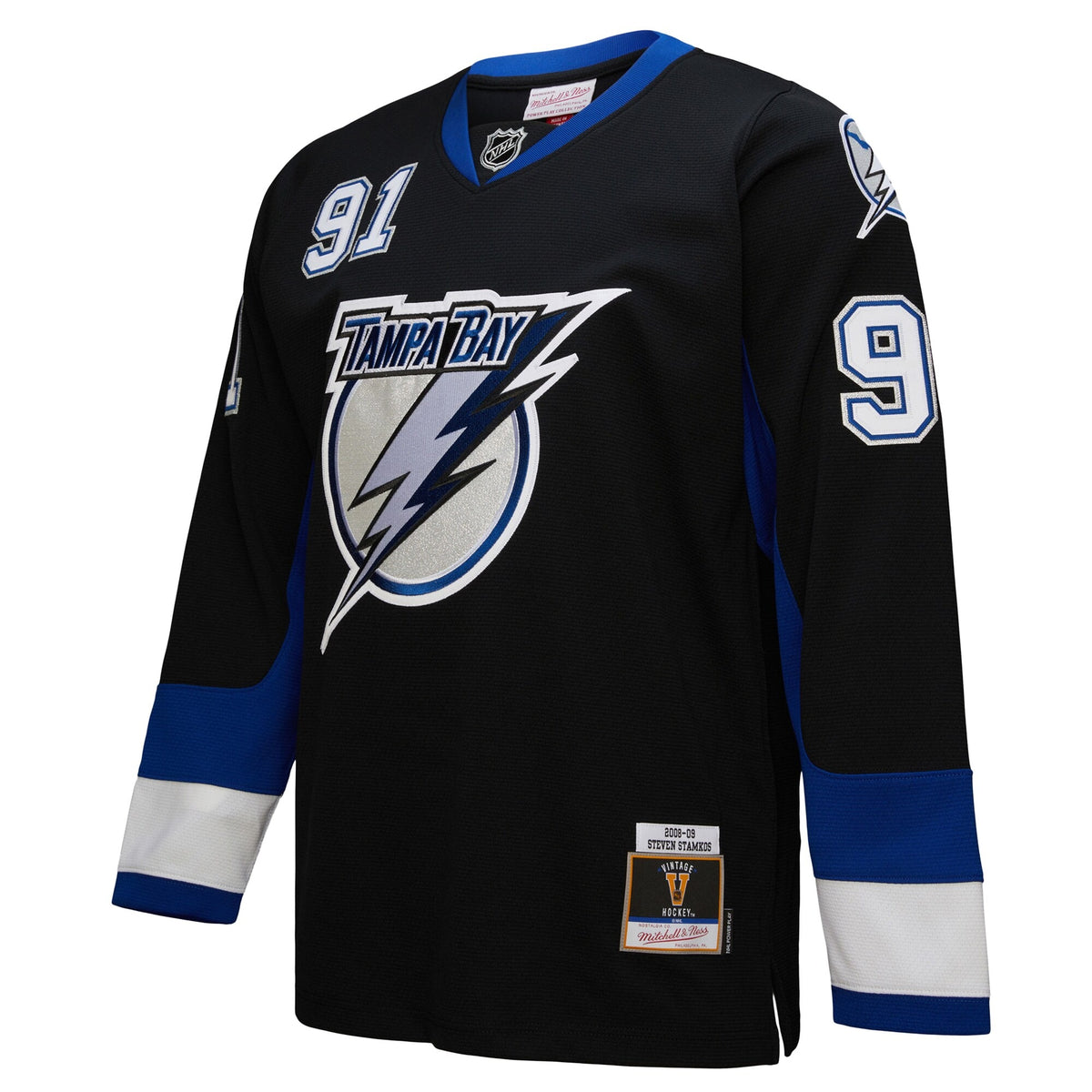 Men's Tampa Bay Lightning Steven Stamkos Mitchell & Ness Black 2008-09 Power Play Jersey