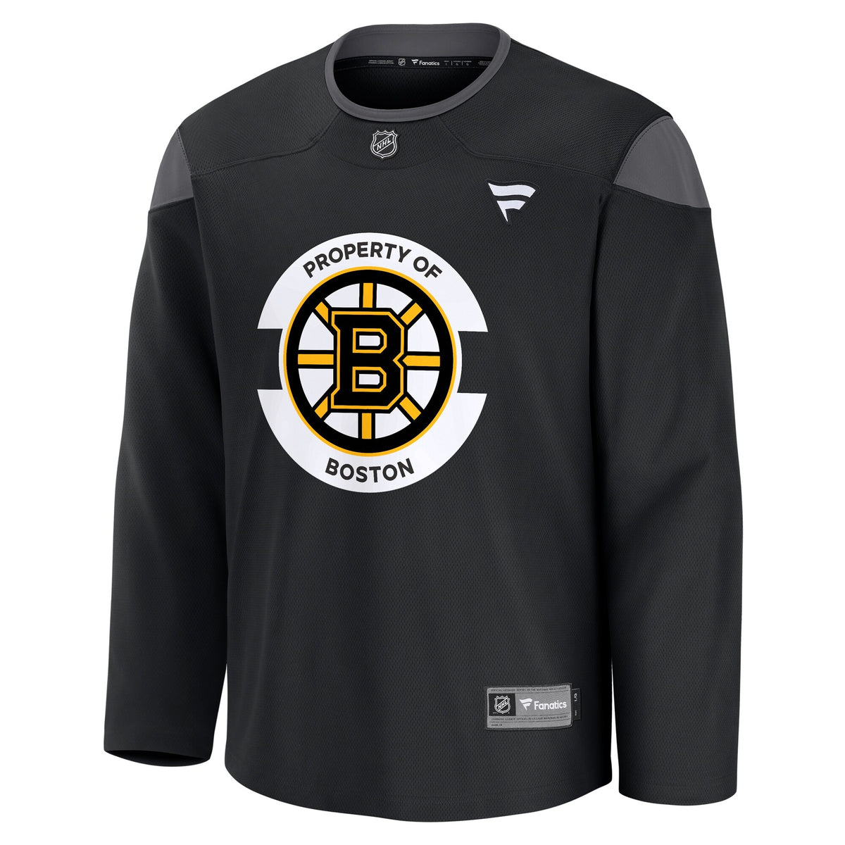 Men's Boston Bruins Fanatics Black Practice Jersey