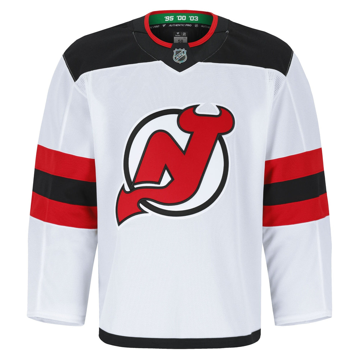 Men's New Jersey Devils Fanatics White Away Authentic Pro Jersey