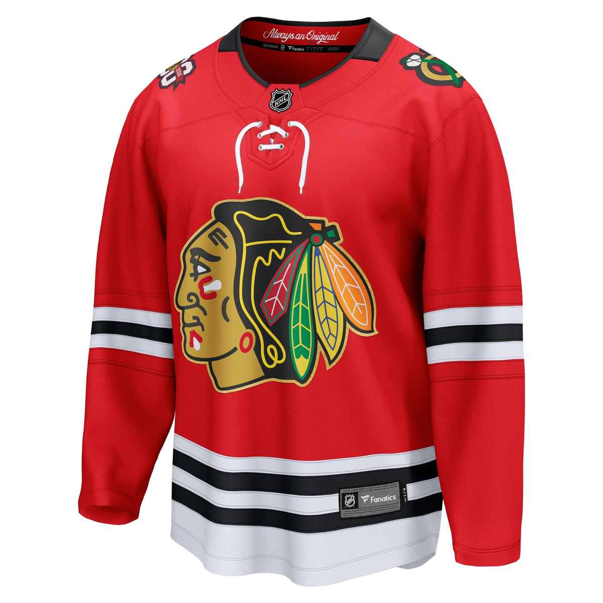 Men's Chicago Blackhawks Fanatics Red Centennial Breakaway Jersey