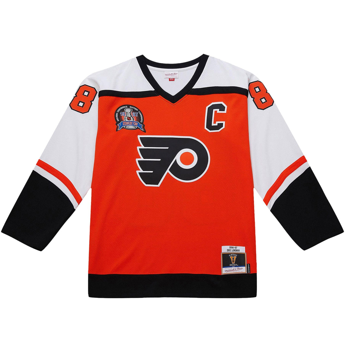 Men's Philadelphia Flyers Eric Lindros Orange 1996-97 Power Play Jersey