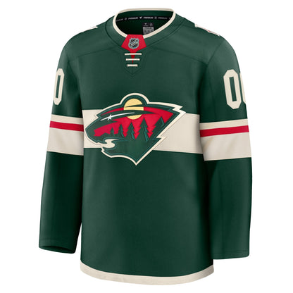 Men's Minnesota Wild Fanatics Green Home Premium Custom Jersey