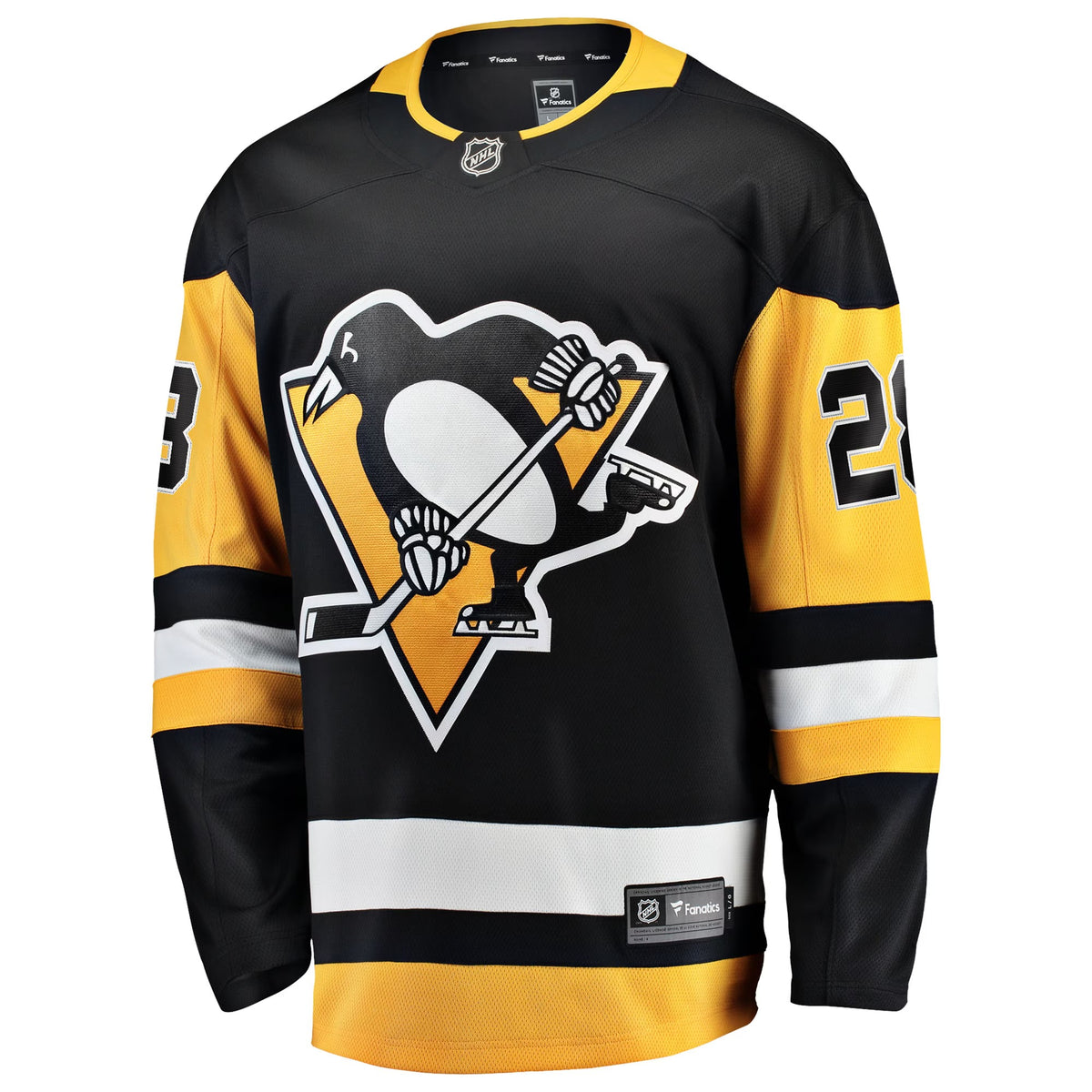 Men's Pittsburgh Penguins Parker Wotherspoon Fanatics Black Home Breakaway Jersey