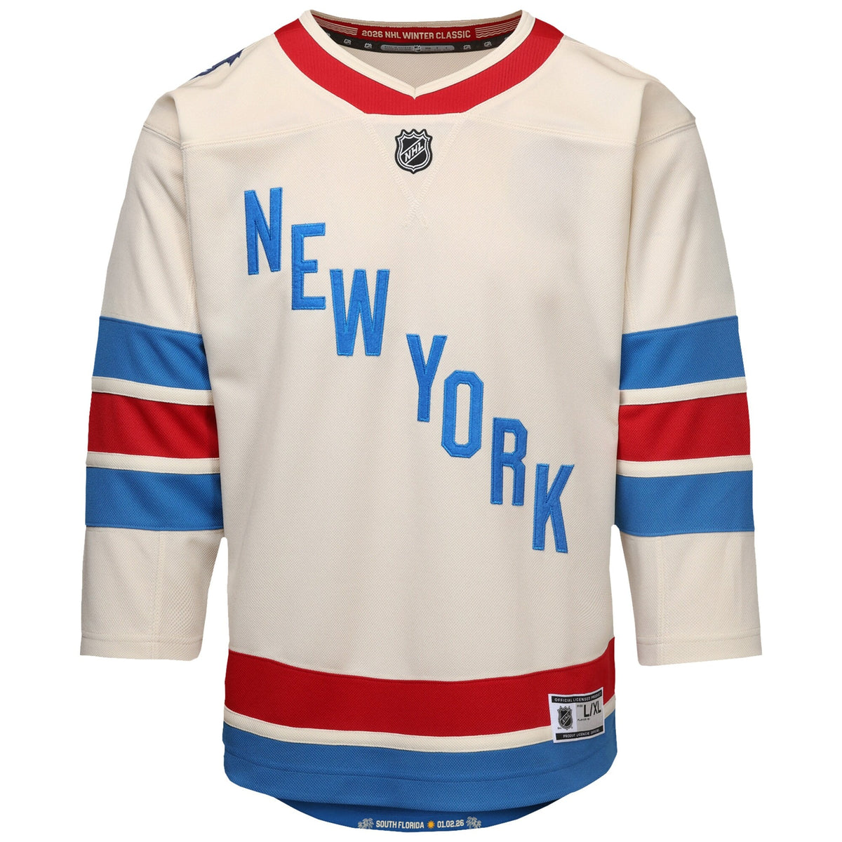 Youth New York Rangers Outerstuff White 2026 NHL Winter Classic Premier Jersey
