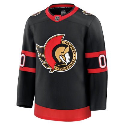 Men's Ottawa Senators Fanatics Black Home Premium Custom Jersey